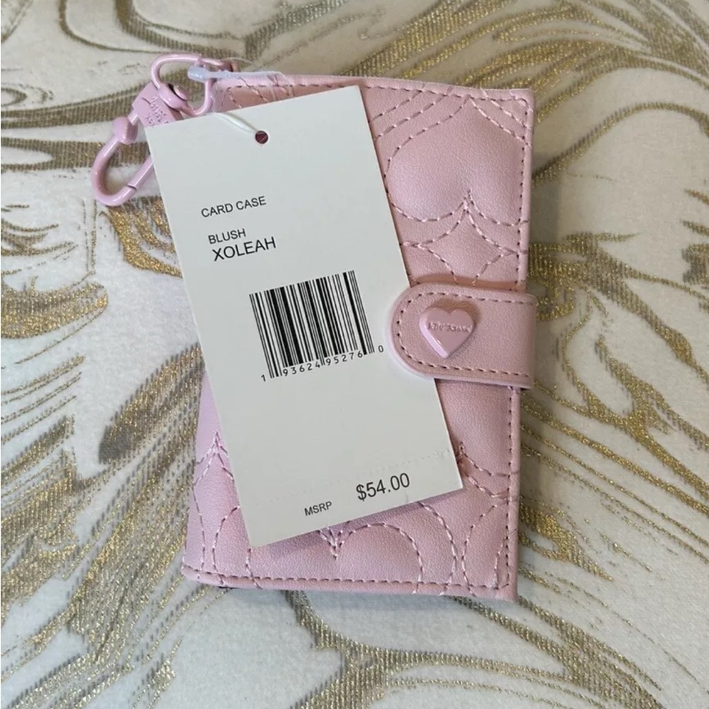 Band new with tag blush pink Betsy Johnson card wallet - Picture 3 of 5
